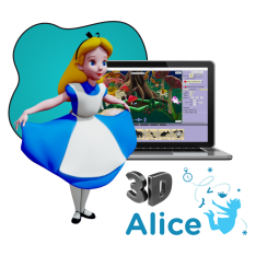 Alice 3d - КИБЕРшкола программирования для детей, компьютерные курсы для школьников, начинающих и подростков - KIBERone г. Новая Москва