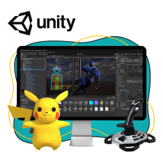 Мир игр на Unity 2D на популярном движке + AI-помощники - КИБЕРшкола программирования для детей, компьютерные курсы для школьников, начинающих и подростков - KIBERone г. Новая Москва