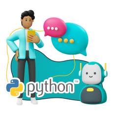 Умный чат-бот на Python - КИБЕРшкола программирования для детей, компьютерные курсы для школьников, начинающих и подростков - KIBERone г. Новая Москва