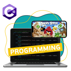 Программирование на C#. Удивительный мир 2D-игр - КИБЕРшкола программирования для детей, компьютерные курсы для школьников, начинающих и подростков - KIBERone г. Новая Москва