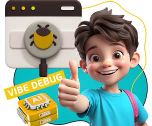 Тестирование & Vibe Debug. Охотники за багами - КИБЕРшкола программирования для детей, компьютерные курсы для школьников, начинающих и подростков - KIBERone г. Новая Москва