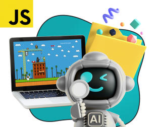Язык программирования JavaScript + AI. Проектное обучение + геймификация + AI-помощники - КИБЕРшкола программирования для детей, компьютерные курсы для школьников, начинающих и подростков - KIBERone г. Новая Москва